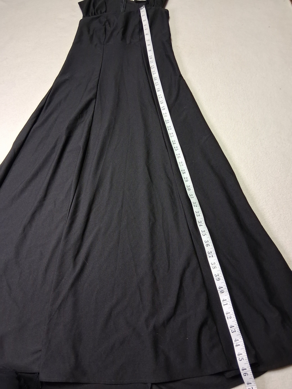 Black Wedding Dress — Classic Maxi Gown - Picture 5 of 8